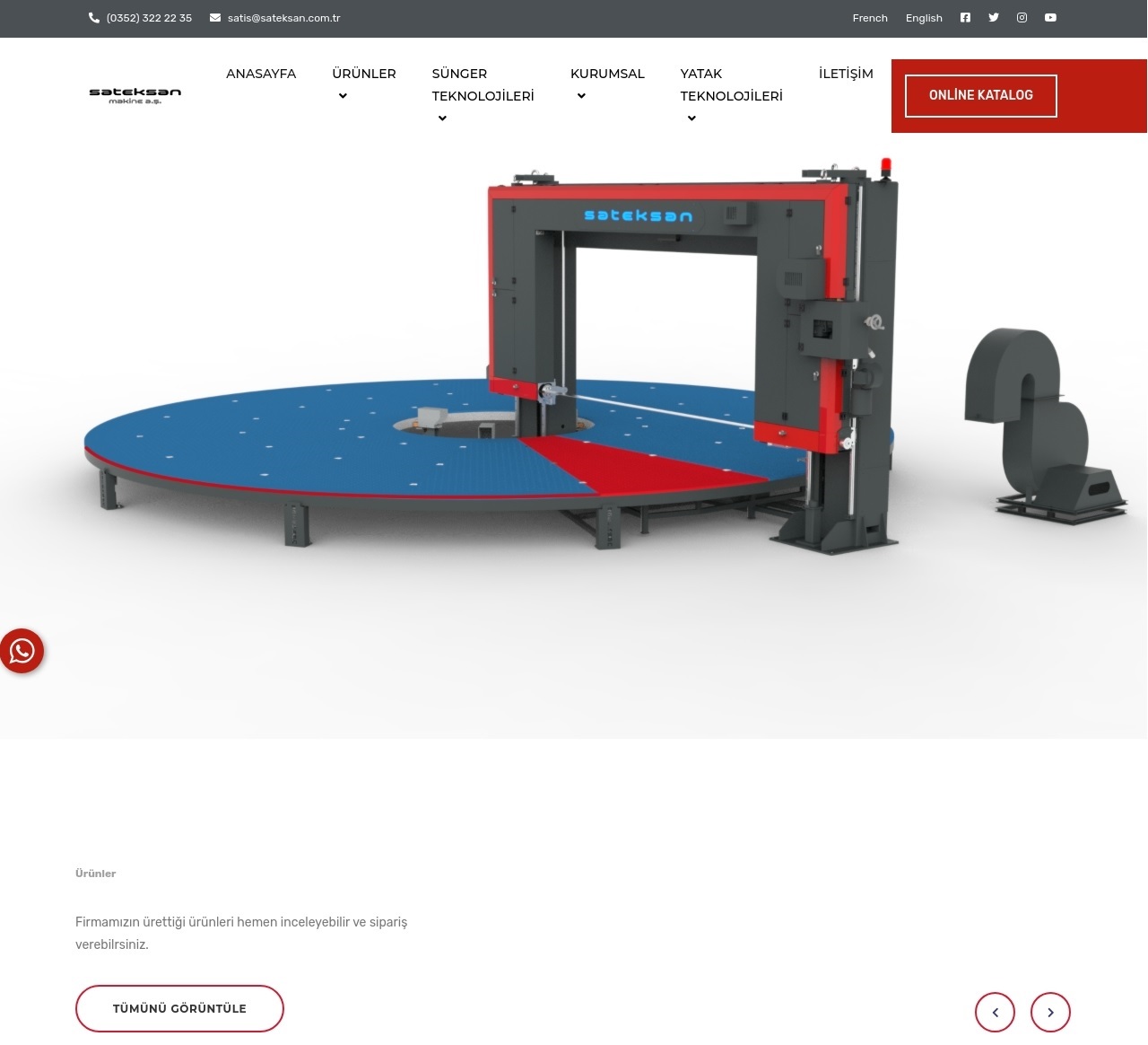 Sateksan Makine Web Tasarım